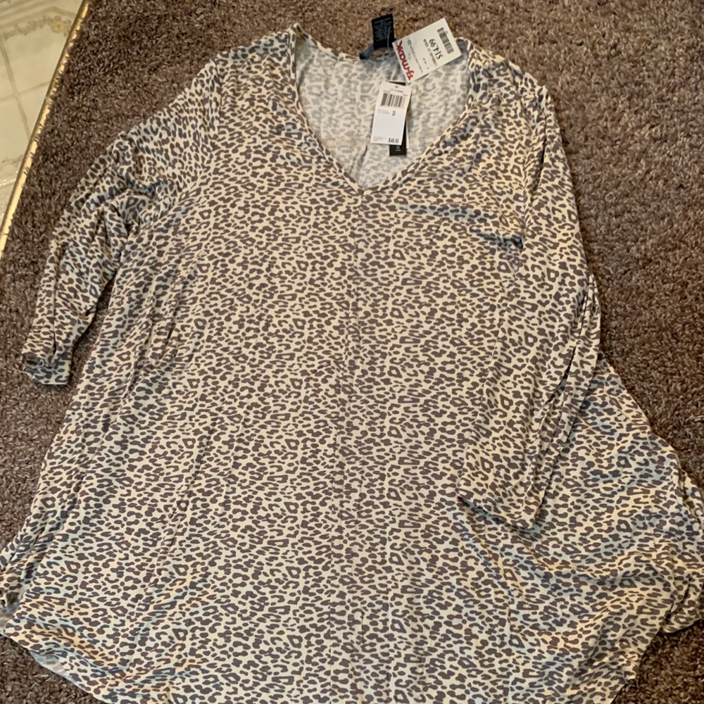 Cheetah print tunic
